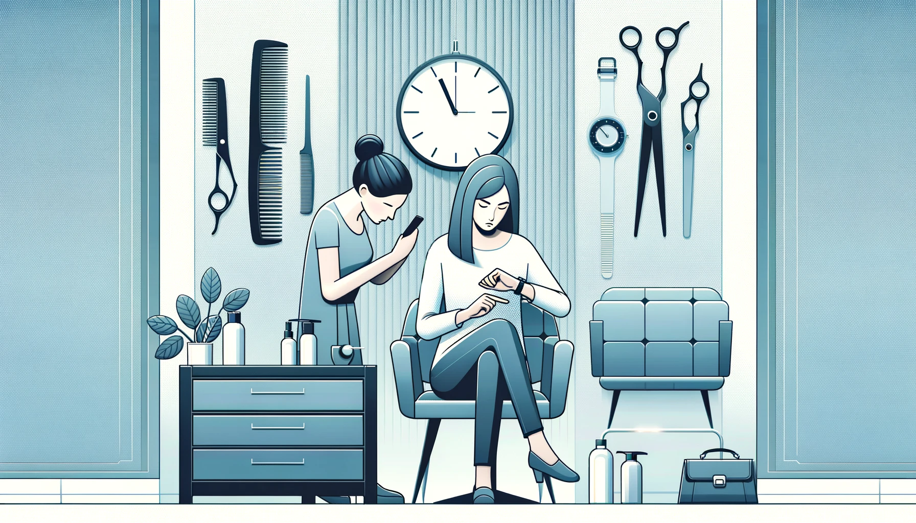 美容室で時間かかりすぎる場合は注意